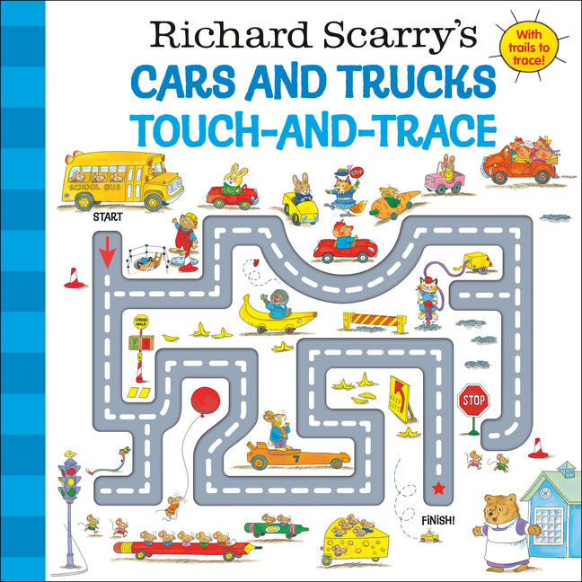 Book cover for Richard Scarry's Cars and Trucks Touch-And-Trace
