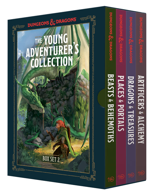 Book cover for Young Adventurer's Collection Box Set 2 (Dungeons & Dragons 4-Book Boxed Set): Beasts & Behemoths, Dragons & Treasures, Places & Portals, Artificers &