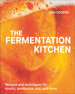 Book cover for Fermentation Kitchen: Recipes and Techniques for Kimchi, Kombucha, Koji, and More.