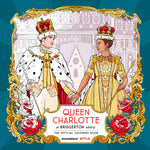 Book cover for Queen Charlotte, a Bridgerton Story: The Official Coloring Book