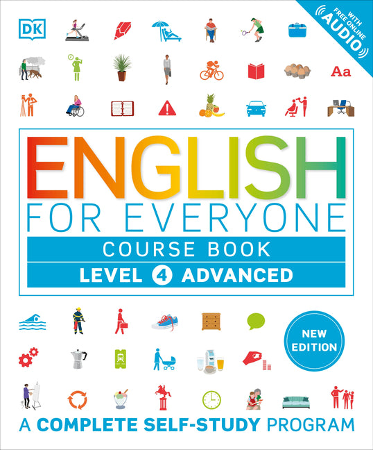 Book cover for English for Everyone Course Book Level 4 Advanced: A Complete Self-Study Program