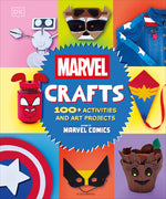 Book cover for Marvel Crafts: 100+ Activities and Art Projects Inspired by Marvel Comics