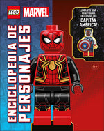 Book cover for Lego Marvel Enciclopedia de Personajes (Character Encyclopedia): Con Una Minifigura Exclusiva de Lego Marvel