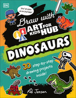 Book cover for Draw with Art for Kids Hub Dinosaurs