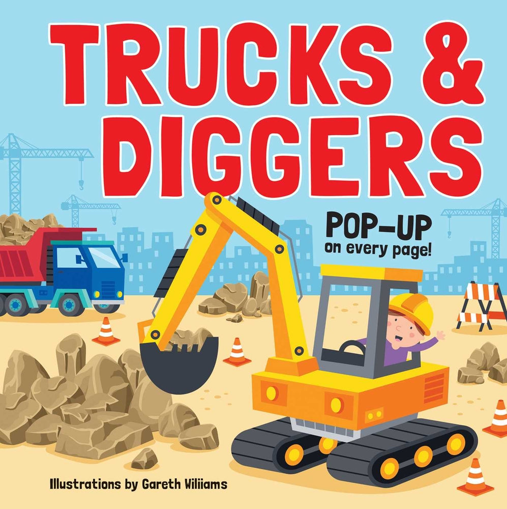 Book cover for Trucks & Diggers: Pop-Up Book