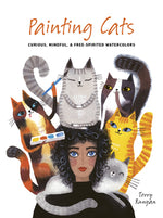 Book cover for Painting Cats: Curious, Mindful & Free-Spirited Watercolors