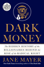 Book cover for Dark Money: The Hidden History of the Billionaires Behind the Rise of the Radical Right
