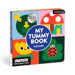 Book cover for My Tummy Book Nature: High-Contrast Fold-Out Book That Stands for Tummy Time, Baby-Safe Mirror Inside!