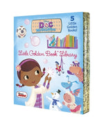 Book cover for Doc McStuffins Little Golden Book Library (Disney Junior: Doc McStuffins): As Big as a Whale; Snowman Surprise; Bubble-Rific!; Boomer Gets His Bounce