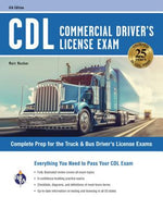 Book cover for CDL - Commercial Driver's License Exam, 6th Ed.: Complete Prep for the Truck & Bus Driver's License Exams