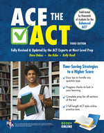 Book cover for Ace the ACT 2026-2027 Book + Online (Third Edition, Revised)