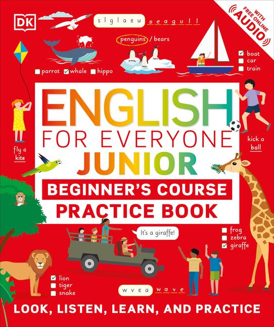 Book cover for English for Everyone Junior Beginner's Course Practice Book