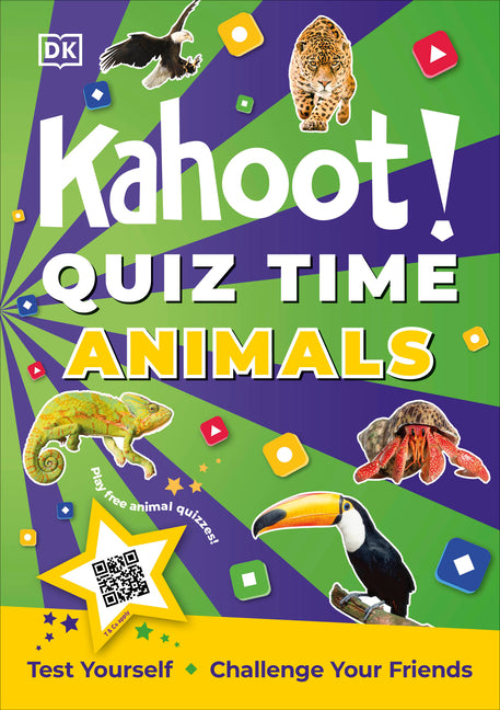 Book cover for Kahoot! Quiz Time Animals: 250 Trivia Questions (with Qr Codes Inside for 150 Interactive Bonus Questions) - Educational Kids Quiz Book