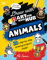 Book cover for Draw with Art for Kids Hub Animals