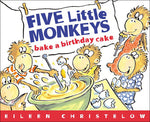 Book cover for Five Little Monkeys Bake a Birthday Cake