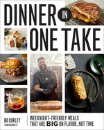 Book cover for Dinner in One Take: Weeknight-Friendly Meals That Are Big on Flavor, Not Time