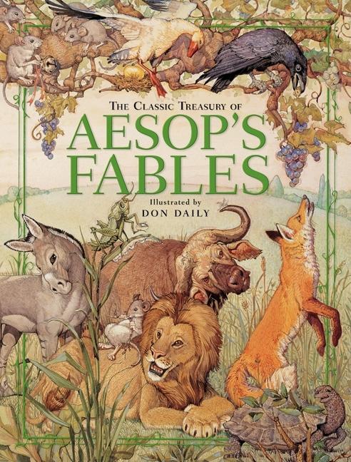 Book cover for The Classic Treasury of Aesop's Fables