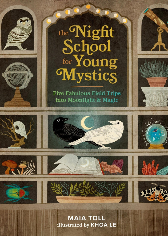 Book cover for The Night School for Young Mystics: Five Fabulous Field Trips Into Moonlight and Magic