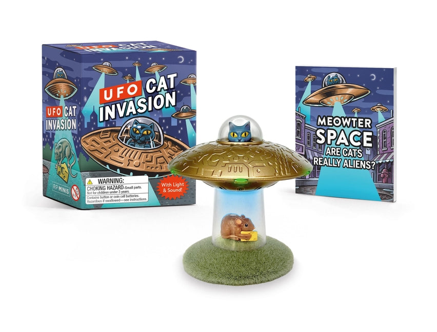 Book cover for UFO Cat Invasion: With Light and Sound!
