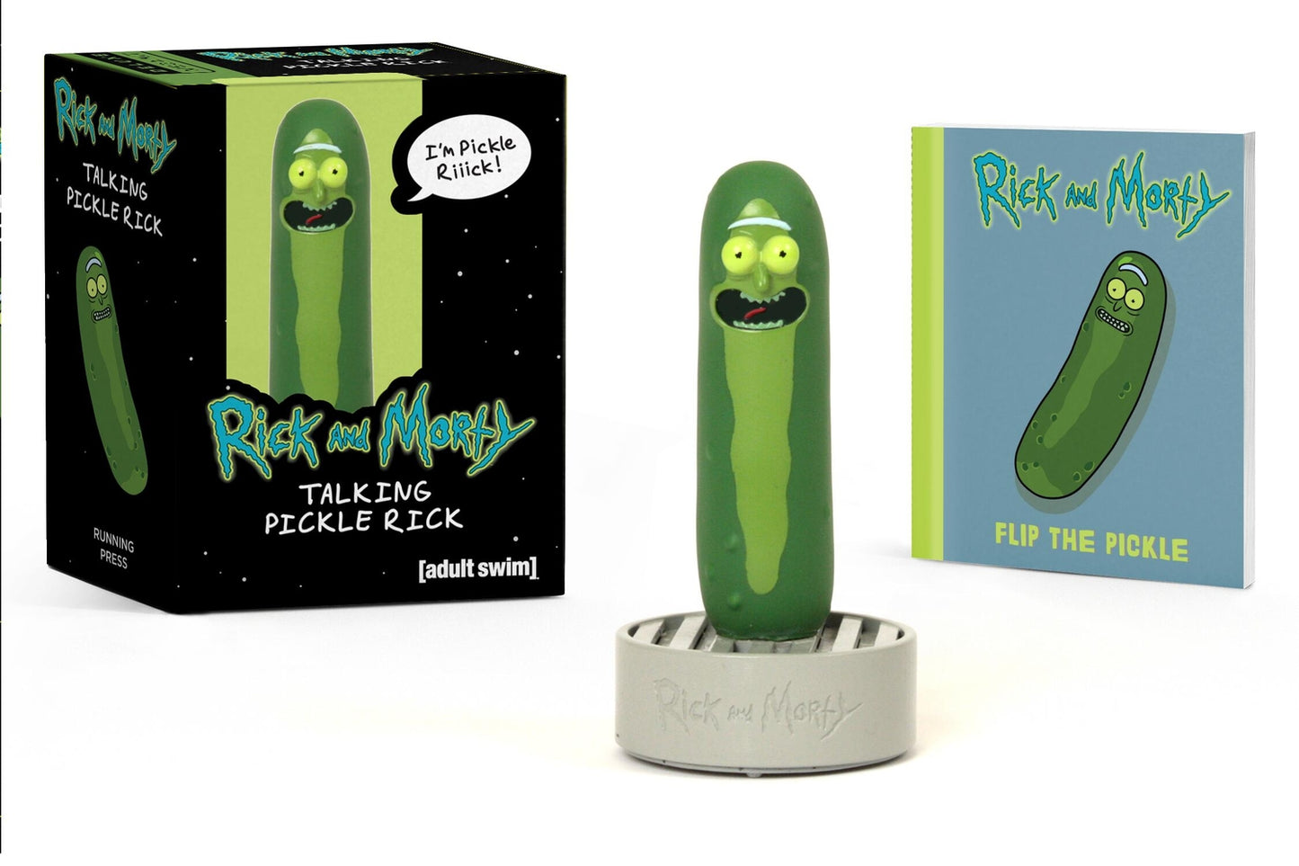 Book cover for Rick and Morty: Talking Pickle Rick