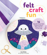 Book cover for Felt Craft Fun: 16 Adorable Kawaii-Style Projects to Stitch, Share, and Love All Year Long