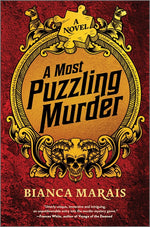 Book cover for Most Puzzling Murder: A Quirky, Humorous Locked Room Murder Mystery with Riddles and Puzzles for the Reader to Solve (Original)