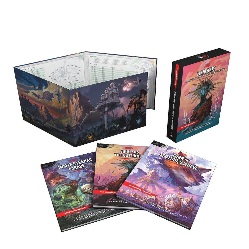 Book cover for Planescape: Adventures in the Multiverse (D&d Campaign Collection - Adventure, S Etting Book, Bestiary + DM Screen)