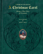 Book cover for Christmas Carol: Being a Ghost Story of Christmas (Deluxe Illustrated Leatherbound Edition)