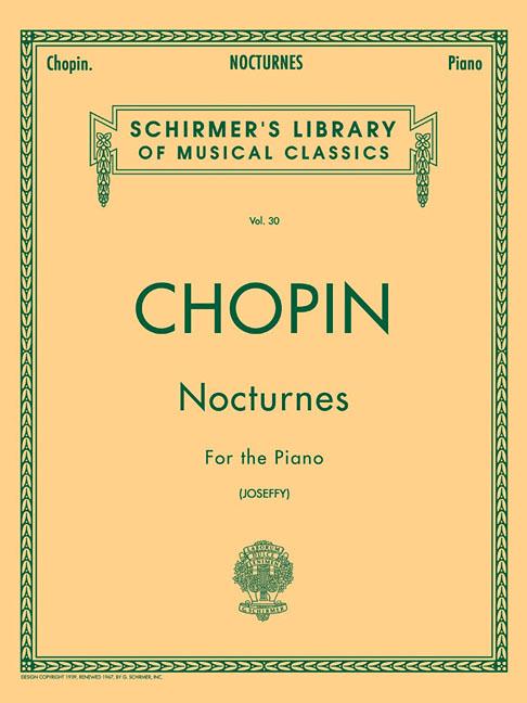 Book cover for Nocturnes: Schirmer Library of Classics Volume 30 Piano Solo