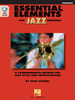 Book cover for Essential Elements for Jazz Ensemble - Trombone (Book/Online Audio)