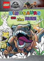 Book cover for Lego Jurassic World: Dinosaurs on the Run!