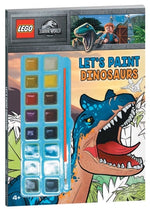 Book cover for Lego Jurassic World: Let's Paint Dinosaurs