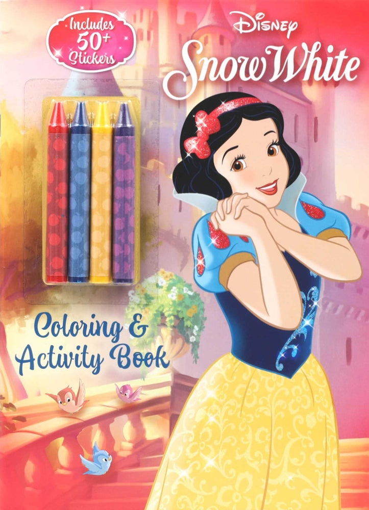 Book cover for Disney: Snow White Coloring with Crayons