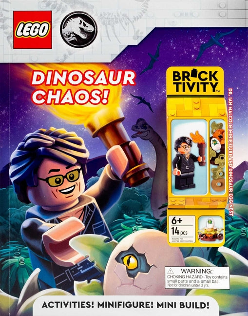 Book cover for Lego Jurassic World: Dinosaur Chaos!