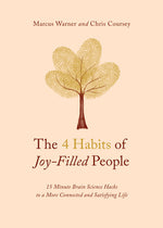 Book cover for The 4 Habits of Joy-Filled People: 15 Minute Brain Science Hacks to a More Connected and Satisfying Life