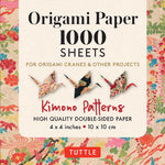 Book cover for Origami Paper 1,000 Sheets Kimono Patterns 4 (10 CM): Tuttle Origami Paper: Double-Sided Origami Sheets Printed with 12 Different Designs (Instruction
