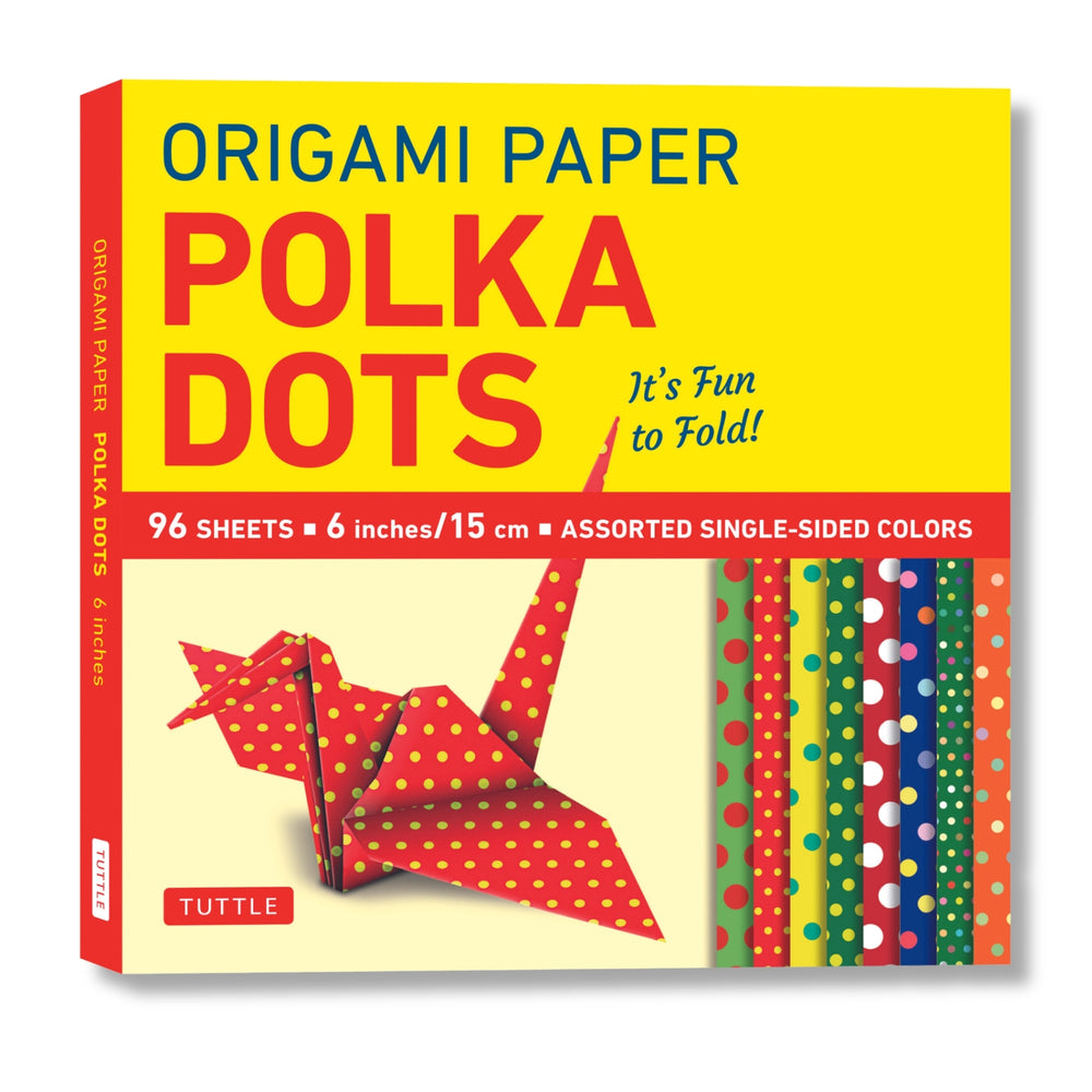 Book cover for Origami Paper 96 Sheets - Polka Dots 6 Inch (15 CM): Tuttle Origami Paper: Origami Sheets Printed with 8 Different Patterns: Instructions for 6 Projec