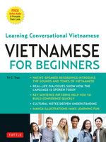 Book cover for Vietnamese for Beginners: Learning Conversational Vietnamese (Free Online Audio)