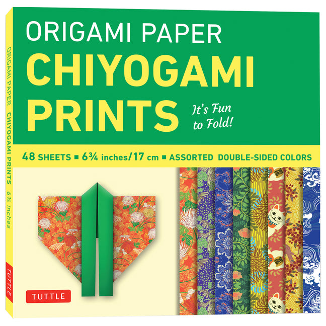 Book cover for Origami Paper 48 Sheet Chiyogami Prints 6 3/4 (17 CM): Tuttle Origami Paper: Double-Sided Origami Sheets Printed with 8 Different Patterns (Instructio