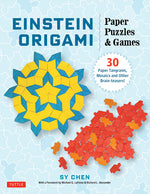 Book cover for Einstein Origami Paper Puzzles & Games: 30 Paper Tangrams, Mosaics and Other Brain-Teasers!
