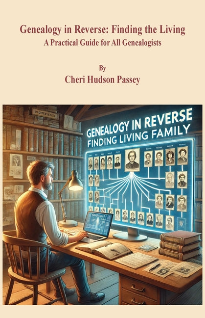 Book cover for Genealogy in Reverse: Finding the Living. A Practical Guide for All Genealogists