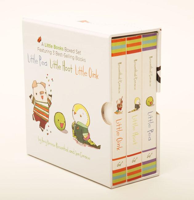 Book cover for Little Books Boxed Set: Little Pea, Little Hoot, Little Oink: (Baby Board Books, Nursery Rhymes, Children's Book Sets, Nursery Books)