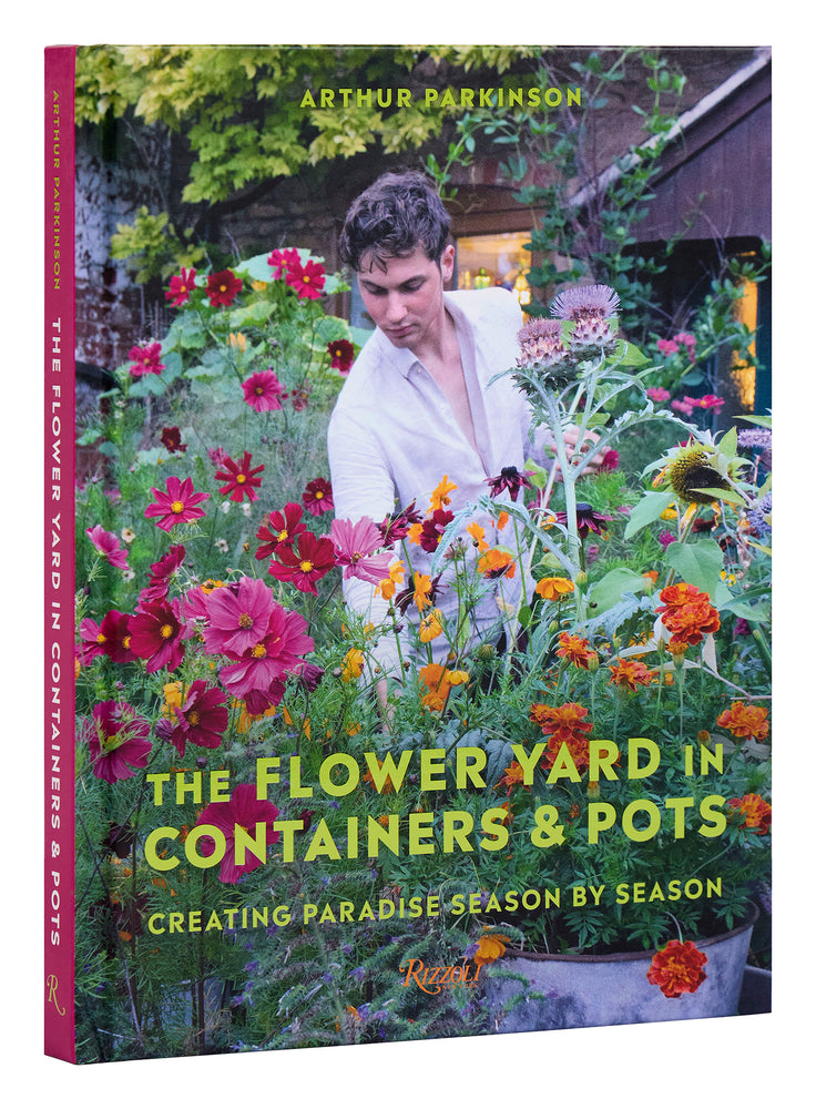 Book cover for The Flower Yard in Containers & Pots: Creating Paradise Season by Season