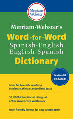 Book cover for Merriam-Webster's Word-For-Word Spanish-English Dictionary