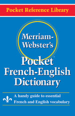 Book cover for Merriam-Webster's Pocket French-English Dictionary