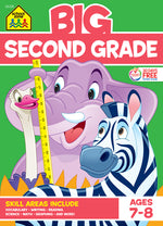 Book cover for School Zone Big Second Grade Workbook