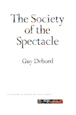 Book cover for The Society of the Spectacle