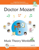 Book cover for Doctor Mozart Music Theory Workbook Level 1C: In-Depth Piano Theory Fun for Children's Music Lessons and HomeSchooling - For Beginners Learning a Musi