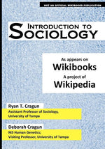 Book cover for Introduction to Sociology: as appears on Wikibooks, a project of Wikipedia