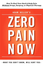 Book cover for Adam Heller's Zero Pain Now